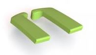 armleuning pads: licht groen