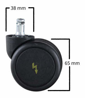 burostoelwiel ESD 65mm 38mm_2202-maten_20230505113630