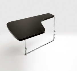 seminar tafel: tafel chroom zwart rechts